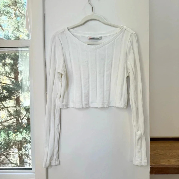 NWT Free People Beach Ty Sweater Pants Set Long Sleeve Crop Wide Leg Medium - Picture 11 of 12